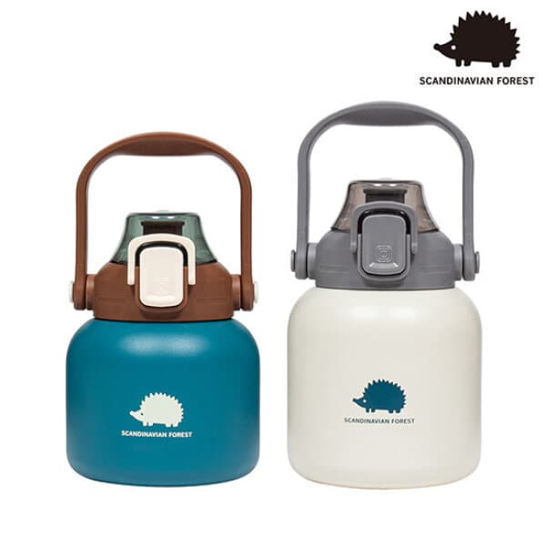 GS_SHOP_TV 스칸디나비안포레스트 NEW 빅핸들 텀블러 2종 600ml+800ml 전용빨대 지비츠 포함 - 최저가 79,000원