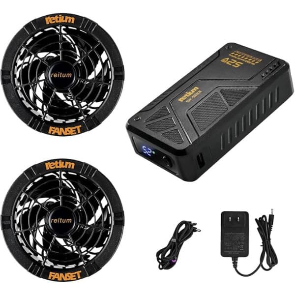 훈훈직구스토어 월릭 52V 에어컨 공조 작업복 냉풍 팬 배터리 세트 45000mAh - 최저가 122,600원