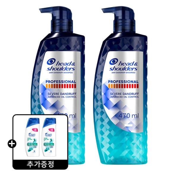 피앤지-스타배송 헤드앤숄더 프로페셔널 오일컨트롤 샴푸 470ml 2개 + 가려운두피 샴푸 80ml 2개 - 최저가 33,900원