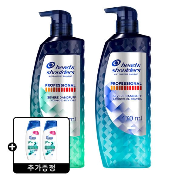 피앤지-스타배송 헤드앤숄더 프로페셔널 샴푸 470ml 2개 + 가려운두피 샴푸 80ml 2개 - 최저가 33,900원