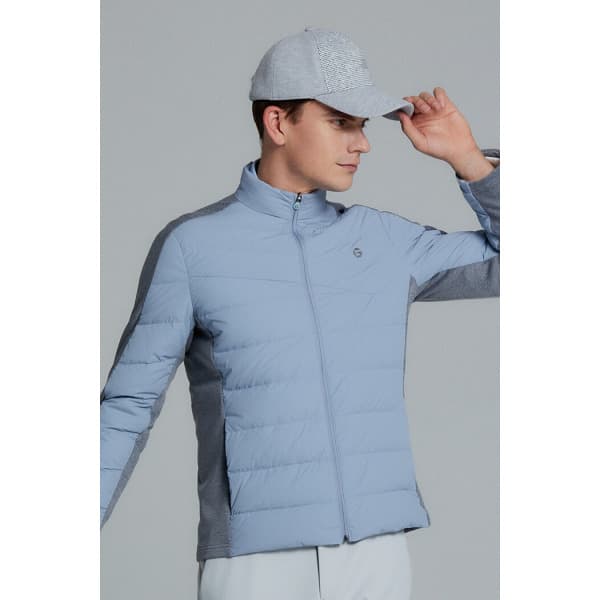 아이스탁몰 엘르골프 남성 져지배색 믹스 다운점퍼 - 최저가 37,000원