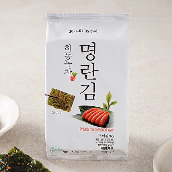 SK스토아TV쇼핑 권여사 하동녹차 명란김 6g X 120봉