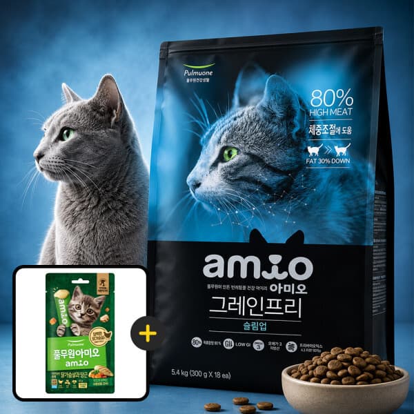 개릴라독 풀무원 아미오 고양이사료 그레인프리 5.4kg