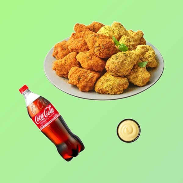 쿠프마케팅 (bhc) 커링클/뿌링클 반반치킨+콜라1.25L - 최저가 22,400원