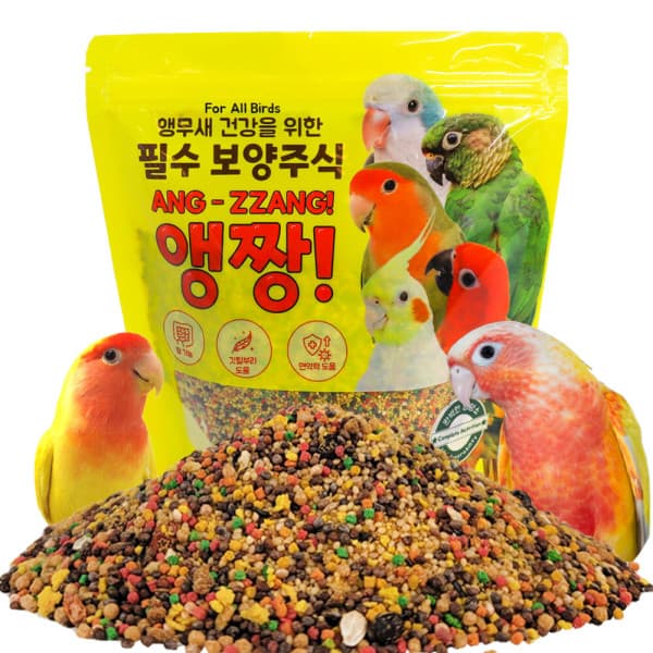 버드모아 앵짱 앵무새 펠럿 500g 사료