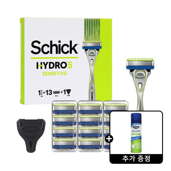LG생활건강-스타배송 쉬크 하이드로5 센서티브 기획 핸들1+날13+커버1