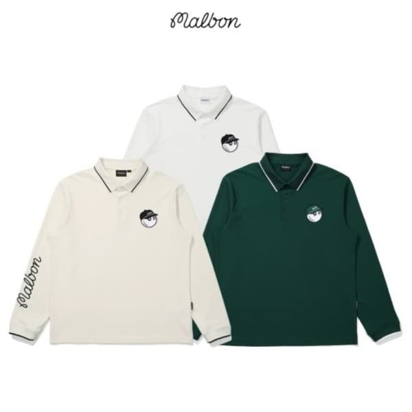 남성운동화전문점 MALBON 2025 골프웨어 남성 쿨맥스 긴팔 터틀넥