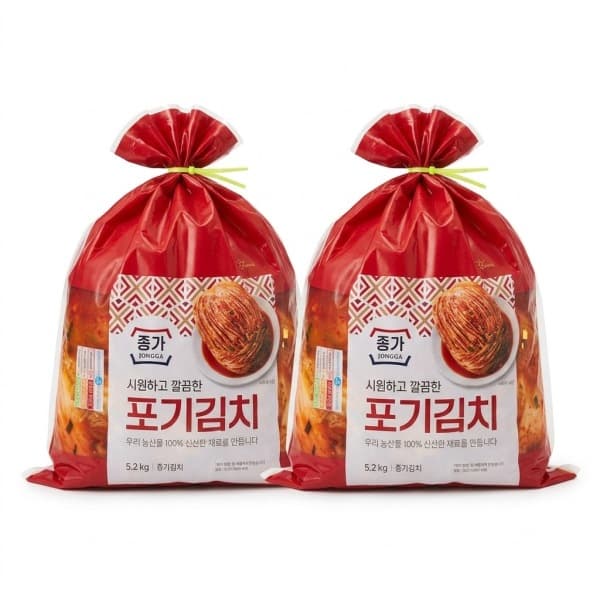 온새미로7330 종가 중부식 포기김치 10.4kg (5.2kg X 2)
