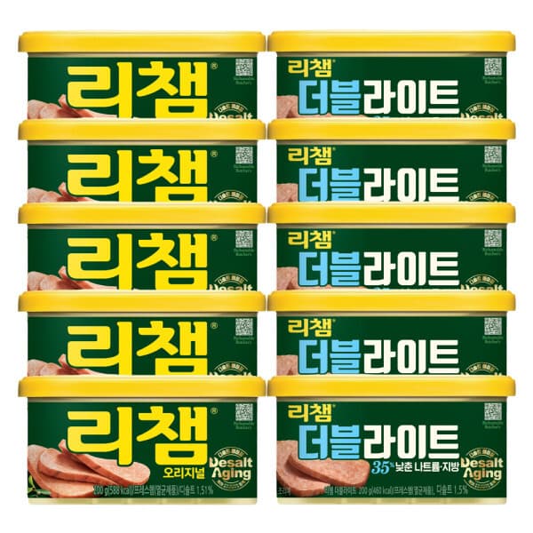 동원에프앤비스타배송 동원 리챔 오리지널 200g 5개 + 더블라이트 200g 5개