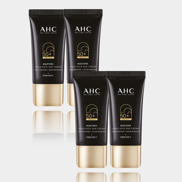 AHC_공식스토어 AHC 마스터즈 아쿠아리치 선크림 듀오세트 2개 - 최저가 22,500원