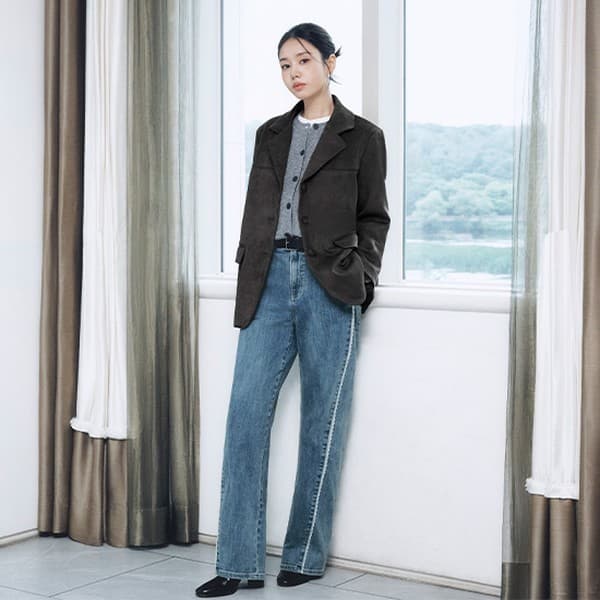 CJ온스타일LIVE 26FW 레이스 트랙 커브드 데님 - 최저가 79,900원