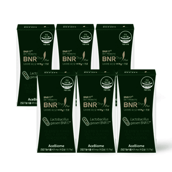 문탄유 프로 BNR17 다이어트 유산균 30캡슐 6개