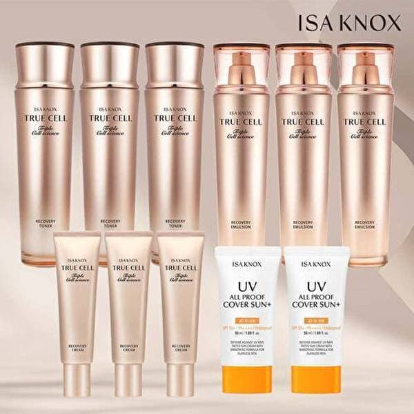 SK스토아TV쇼핑 엘지생활건강 이자녹스 트리플 트루셀 3종세트 선크림 - 최저가 158,000원
