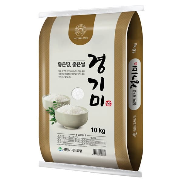 아침농산잡곡 경기미 백진주 10kg 상등급
