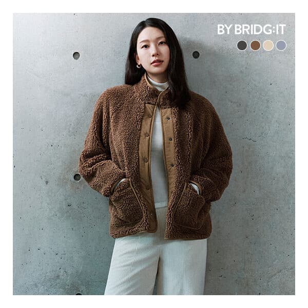 롯데 홈쇼핑 바이브리짓 26FW 플러피 플리스 자켓