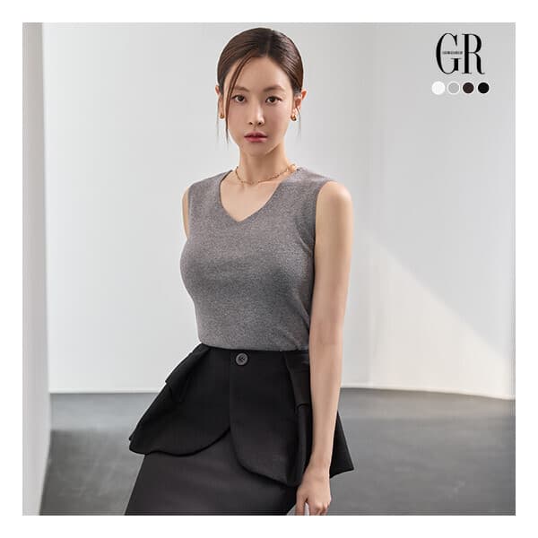 롯데 홈쇼핑 조르쥬 레쉬 26FW 시그니처 투웨이 슬리브리스 니트