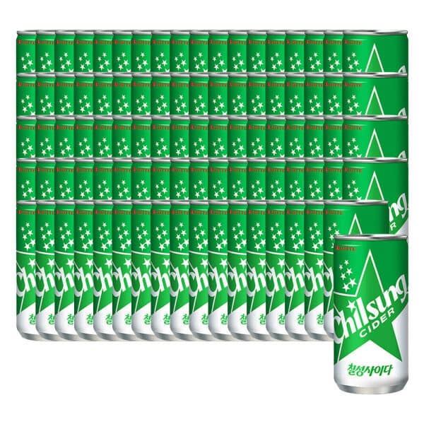 롯데칠성스타배송 칠성사이다 210ml x30캔 3박스