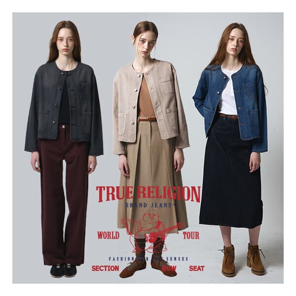 롯데 홈쇼핑 트루릴리전 26FW 여성 액티브 데님 자켓