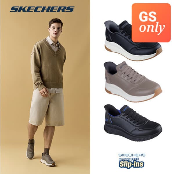 GS_MY_SHOP 스케쳐스 26FW 남성용 밥스스쿼드 슬립인스 워킹화