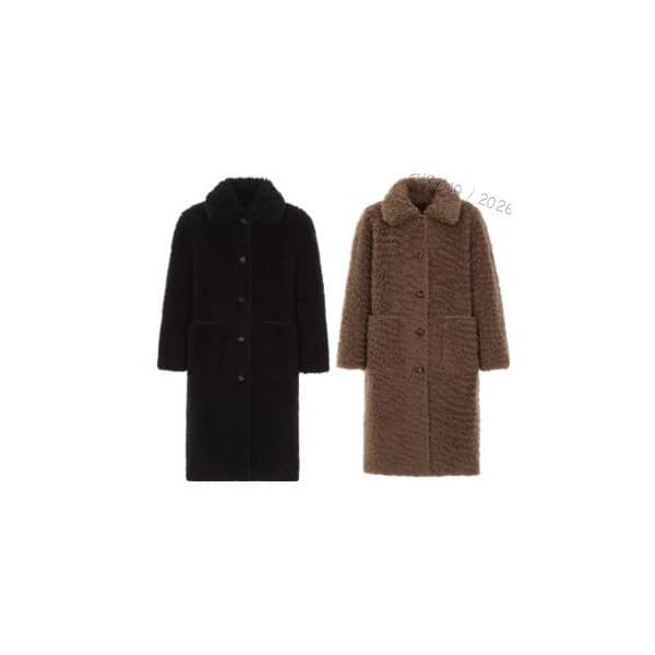 롯데 홈쇼핑 데렉램 10 크로스비 26FW 호주산 양모100 무스탕 코트