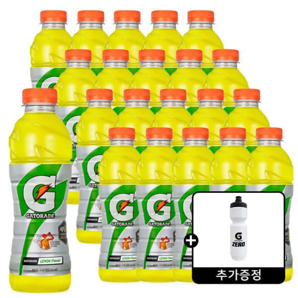롯데칠성스타배송 게토레이 이온음료 레몬 600ml x 20pet