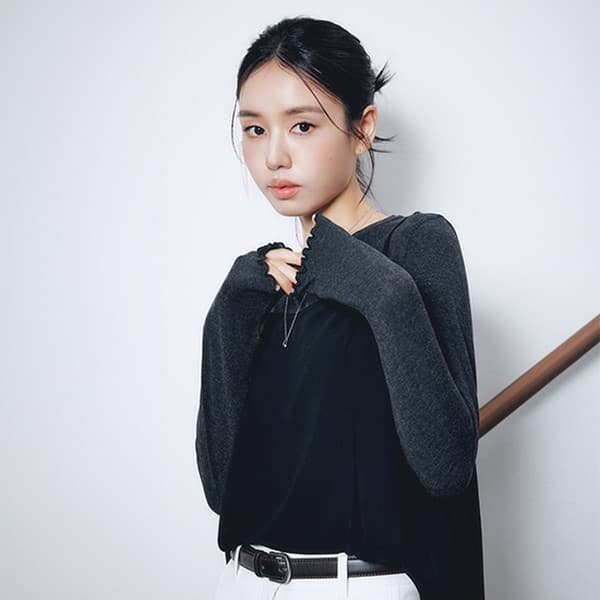 CJ온스타일LIVE 26FW 세미 시스루 프릴 모달티 4종