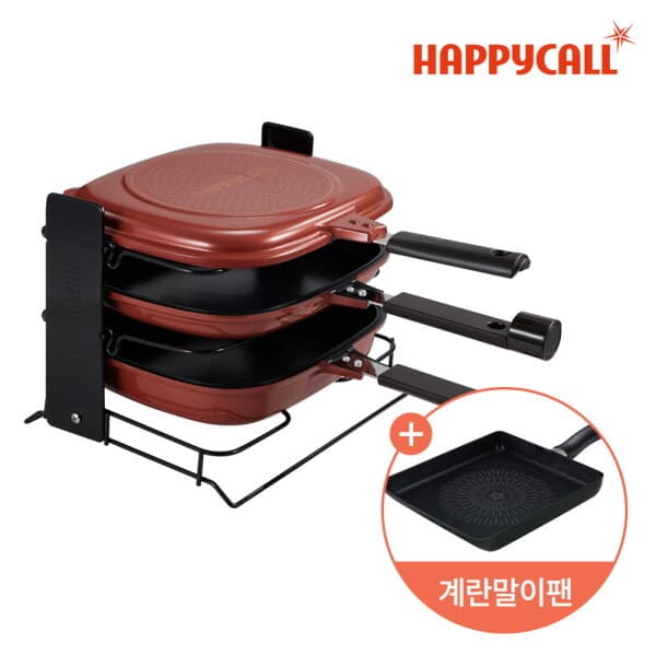 롯데 홈쇼핑 해피콜 오리진 IH 트리플 양면팬 계란말이팬 세트