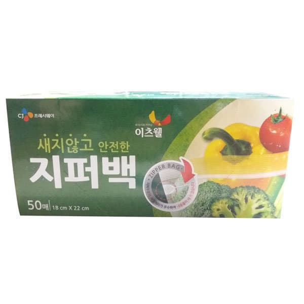 푸드007 CJ 이츠웰 지퍼백 18cm22cm 50매 40개
