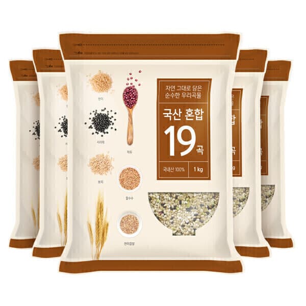 [현대농산] 국산 혼합 19곡 5kg (1kgx5봉)
