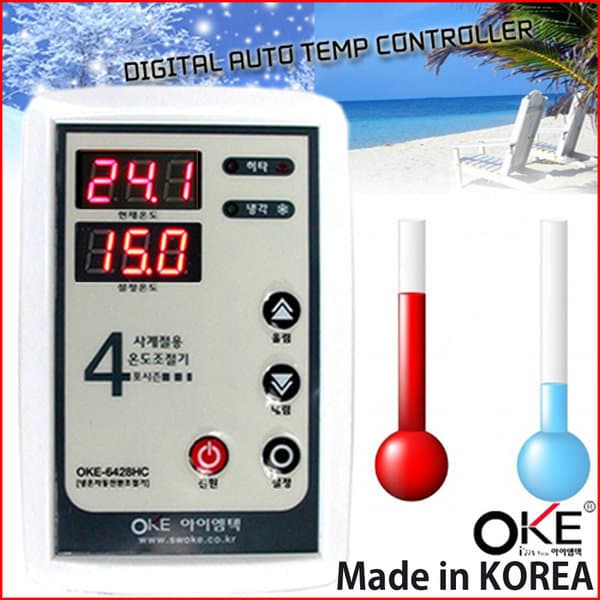 청산아쿠아 냉각기/히터 자동전환 온도조절기 OKE-6428HC - 최저가 48,020원