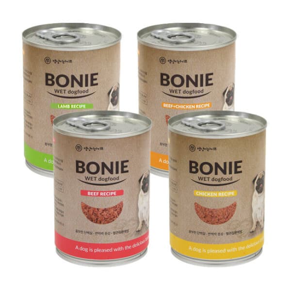 멍멍몰 보니 습식 강아지 캔 375g 24개