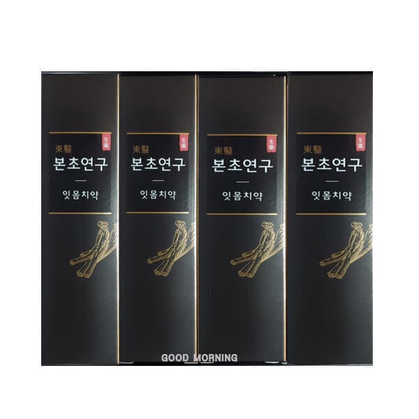 클릭엔클릭 아모레 동의본초연구 한방생약 잇몸치약 100gX4개