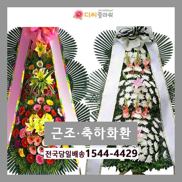 디씨플라워 근조화환 축하화환 개업 결혼 장례 - 최저가 58,000원