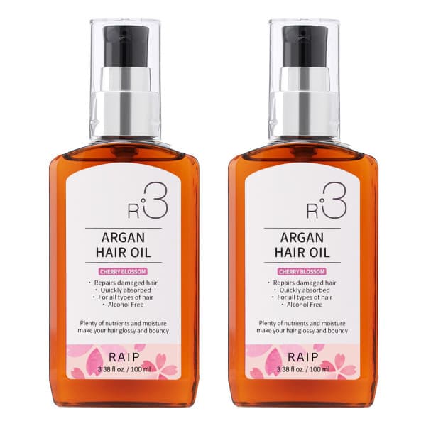 RAIP RAIP 라입 R3 아르간오일 헤어에센스 체리블라썸 100ml 2개