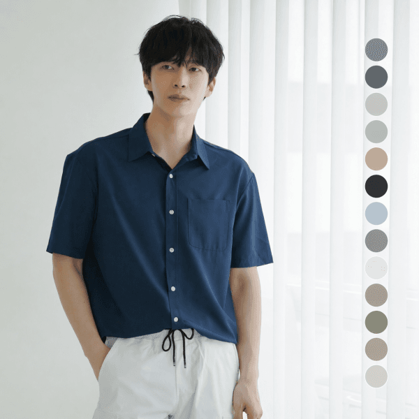 타운클로(주) 남자 반팔셔츠 오버핏 링클프리 빅사이즈 95~125 스판 - 최저가 26,900원