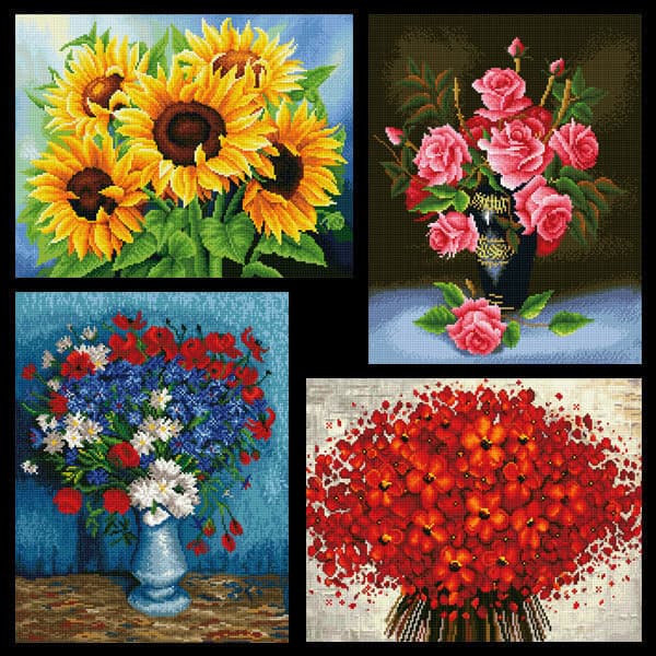 캔버스페인팅 액자형 DIY 보석십자수 정물 54x43 - 최저가 30,800원