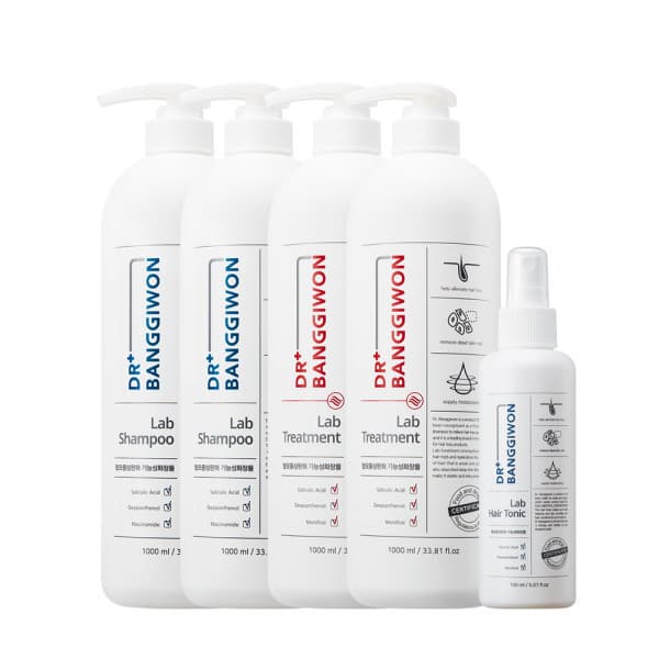 닥터방기원 랩 탈모 샴푸 1000ml 2개 + 트리트먼트 1000ml 2개 + 헤어토닉 150ml