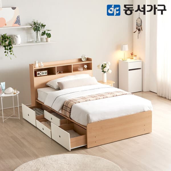 동서가구mall 동서가구 미휴 서랍 수납 침대 SS/Q 슬림헤드