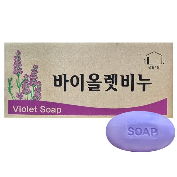 모두의온샘 바이올렛비누 120g x 80개입 라벤더